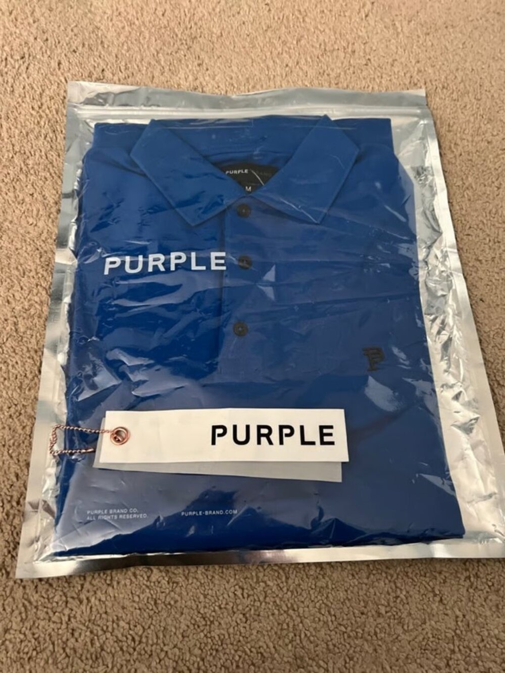 Purple brand polo never worn